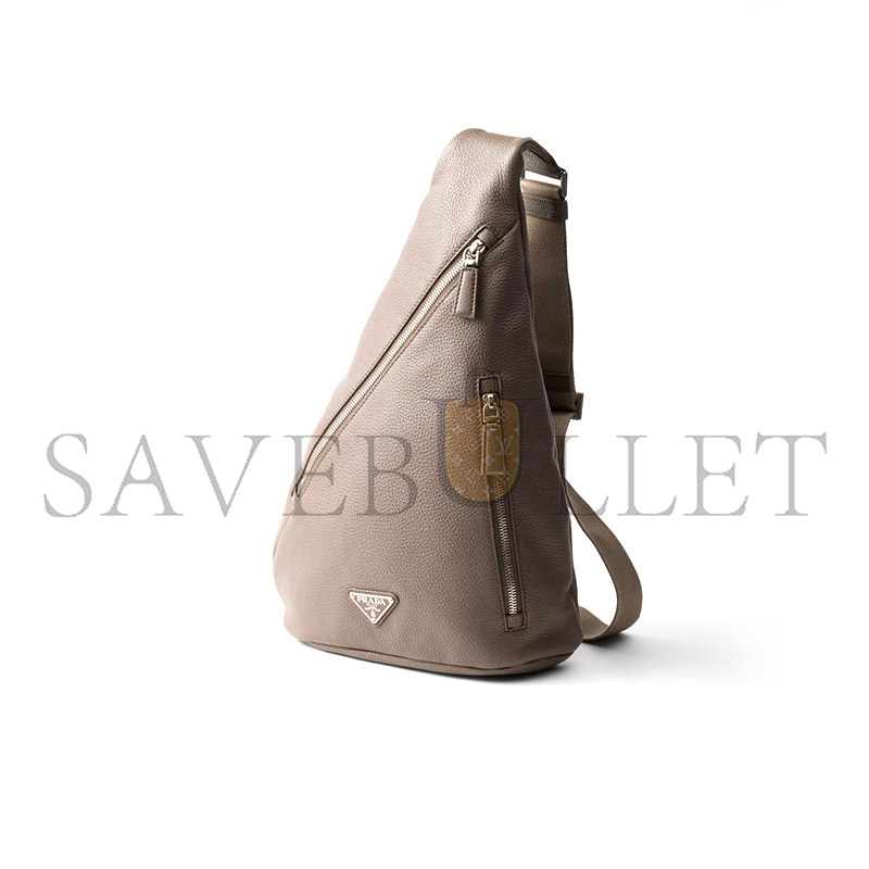 PRADA CROSS LEATHER BAG 2VZ092 (47.5*26.5*10cm)